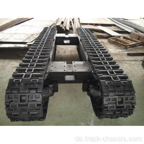 Stahl Mini -Crawler -Fahrwerk mit Gummi -Pads